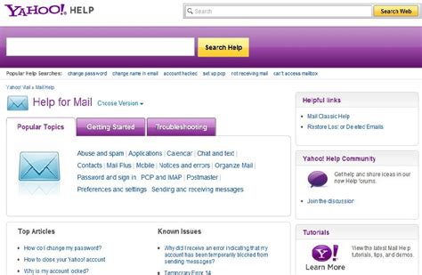 yahoo mail help chat